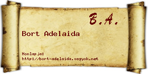 Bort Adelaida névjegykártya